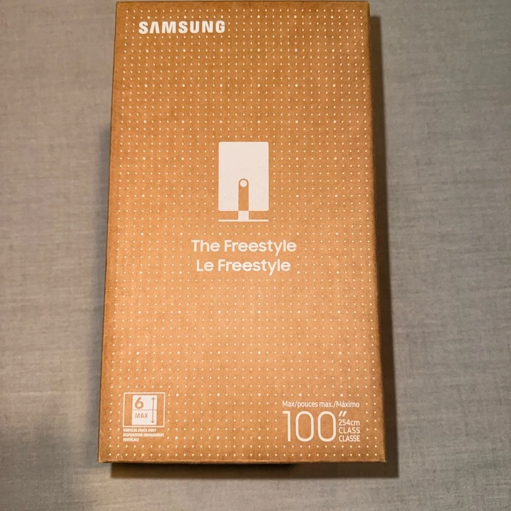 NIB Samsung The Freestyle 2nd Gen SP-LFF3CLAX Portable Smart Projector